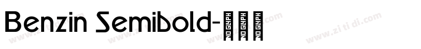 Benzin Semibold字体转换